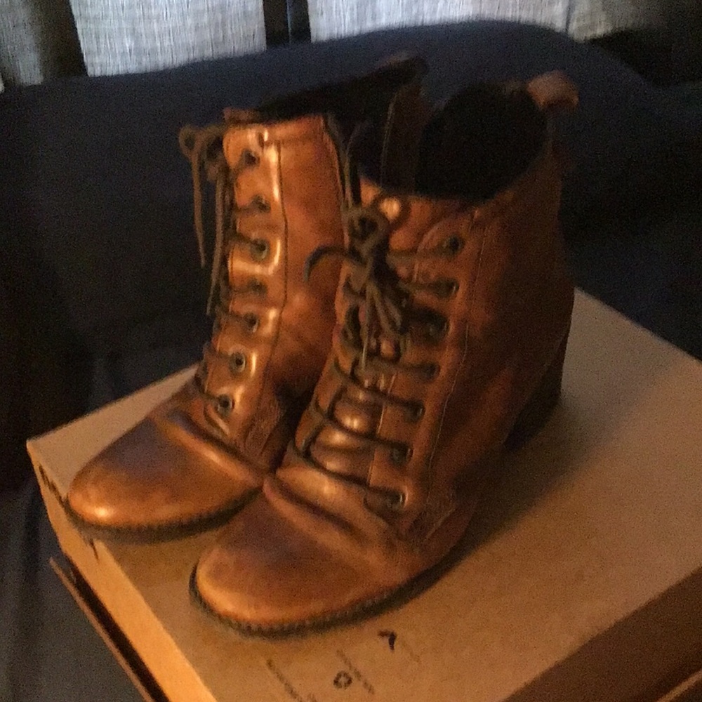 Tan booties